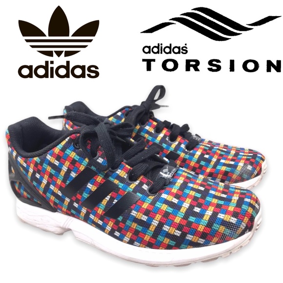 ADIDAS TORSION ZX FLUX MULTICOLOR 7 - Picture 1 of 5